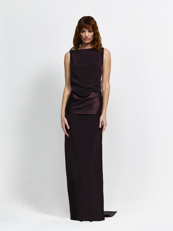 Ricardo Gown, Chocolate - EFFIE KATS