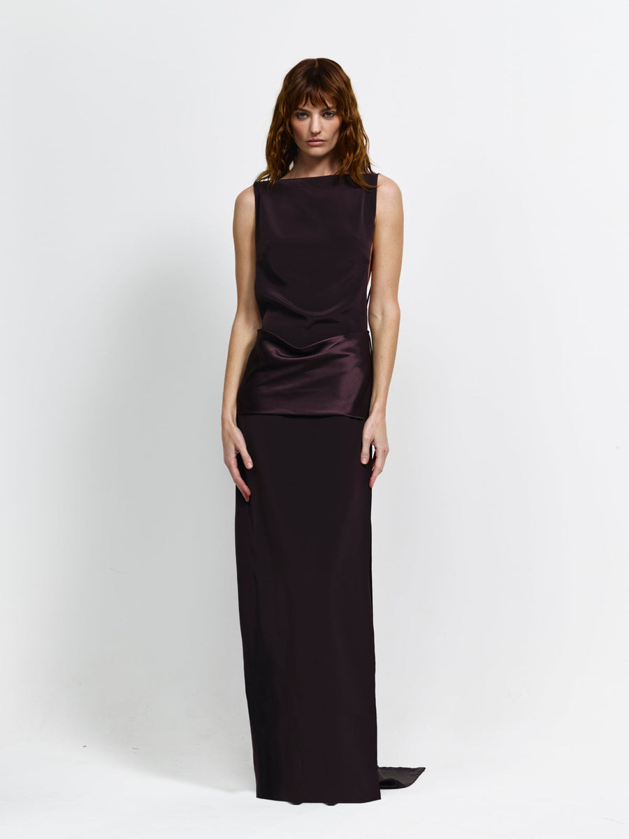 Ricardo Gown, Chocolate - EFFIE KATS