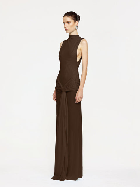 Roza Maxi Dress - Chocolate - EFFIE KATS