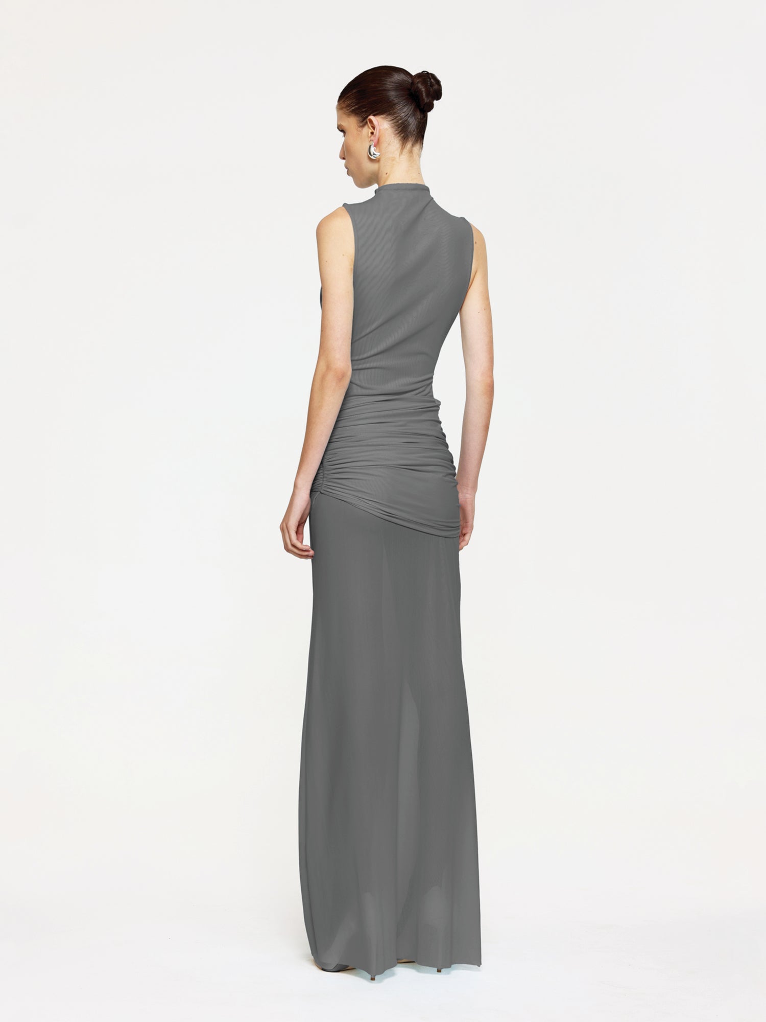 Roza Maxi Dress - Grey - EFFIE KATS