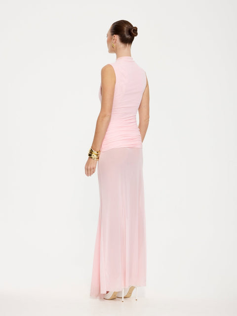 Roza Maxi Dress in Petal Pink - EFFIE KATS