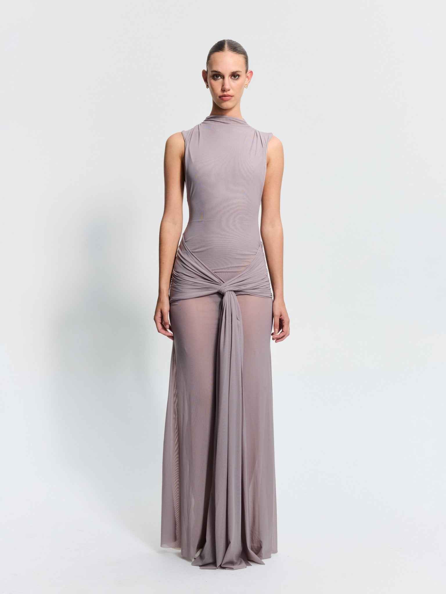 Roza Maxi Dress - Mushroom - EFFIE KATS