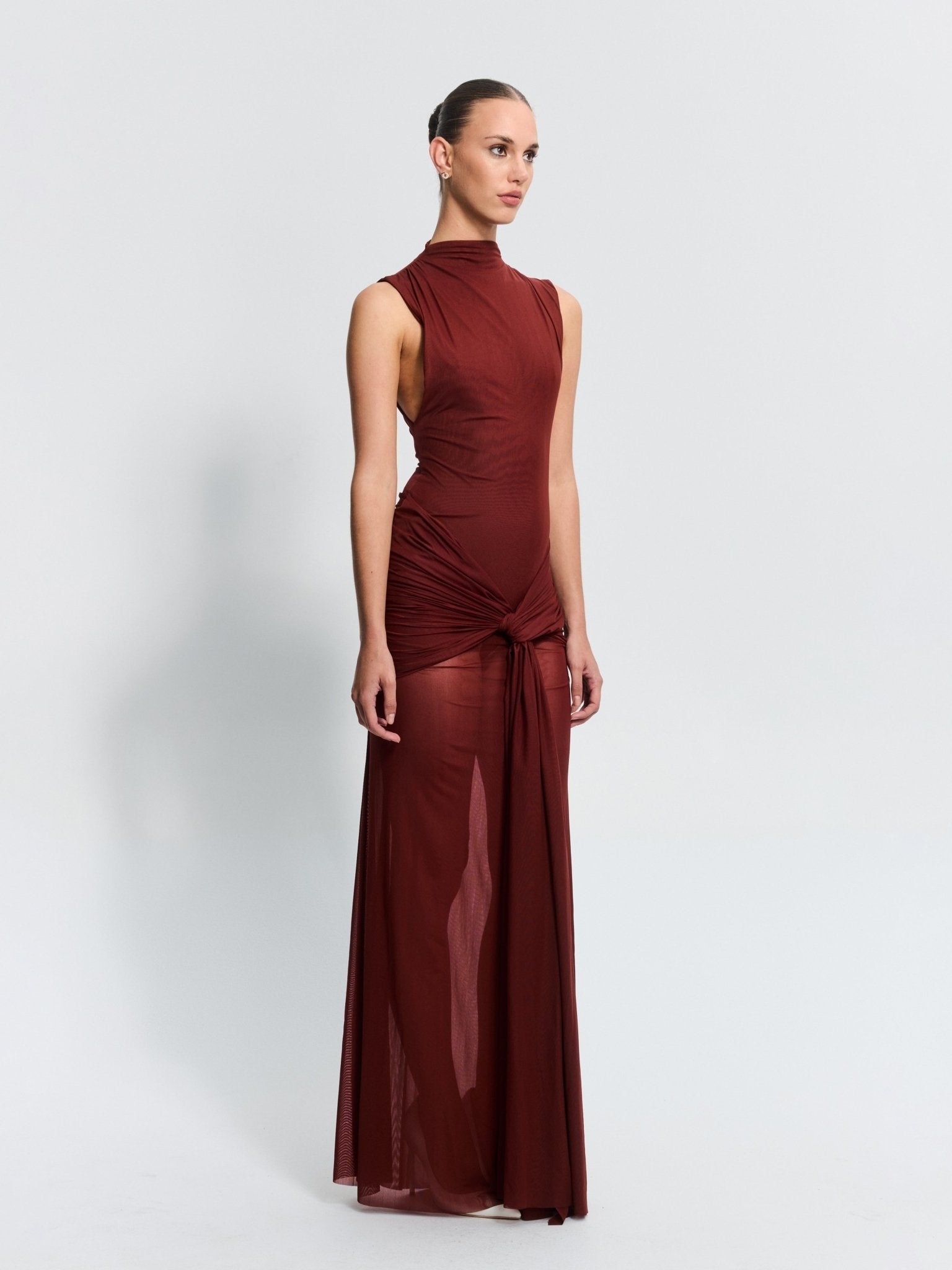Roza Maxi Dress - Rust - EFFIE KATS