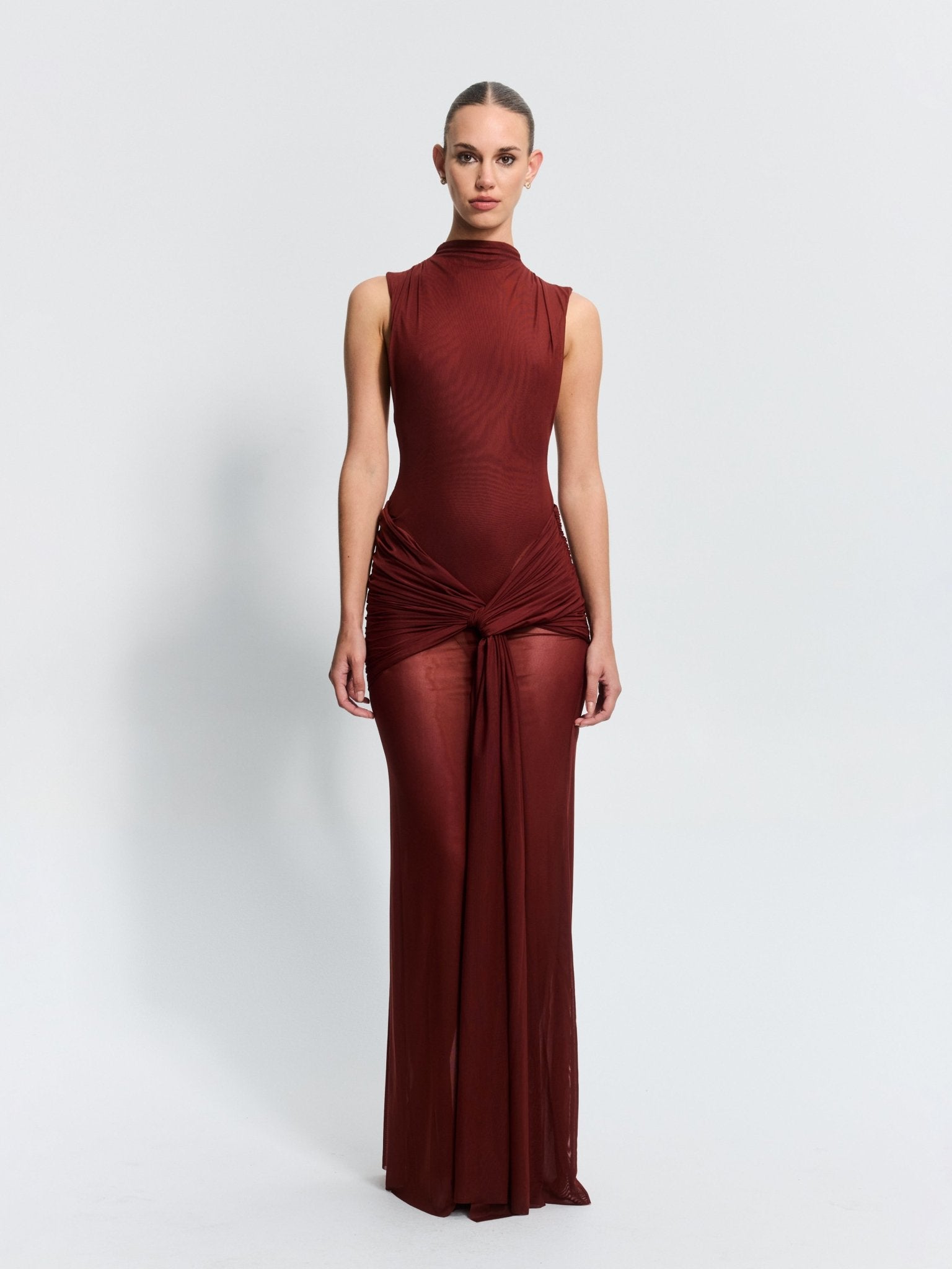 Roza Maxi Dress - Rust - EFFIE KATS