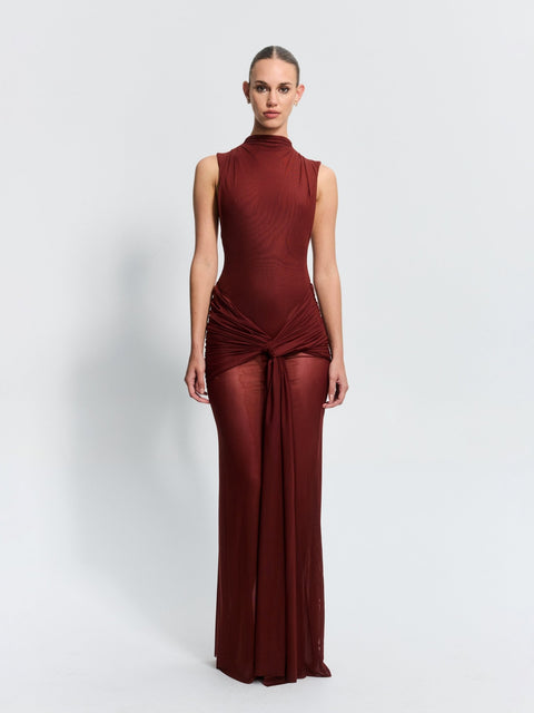 Roza Maxi Dress - Rust - EFFIE KATS