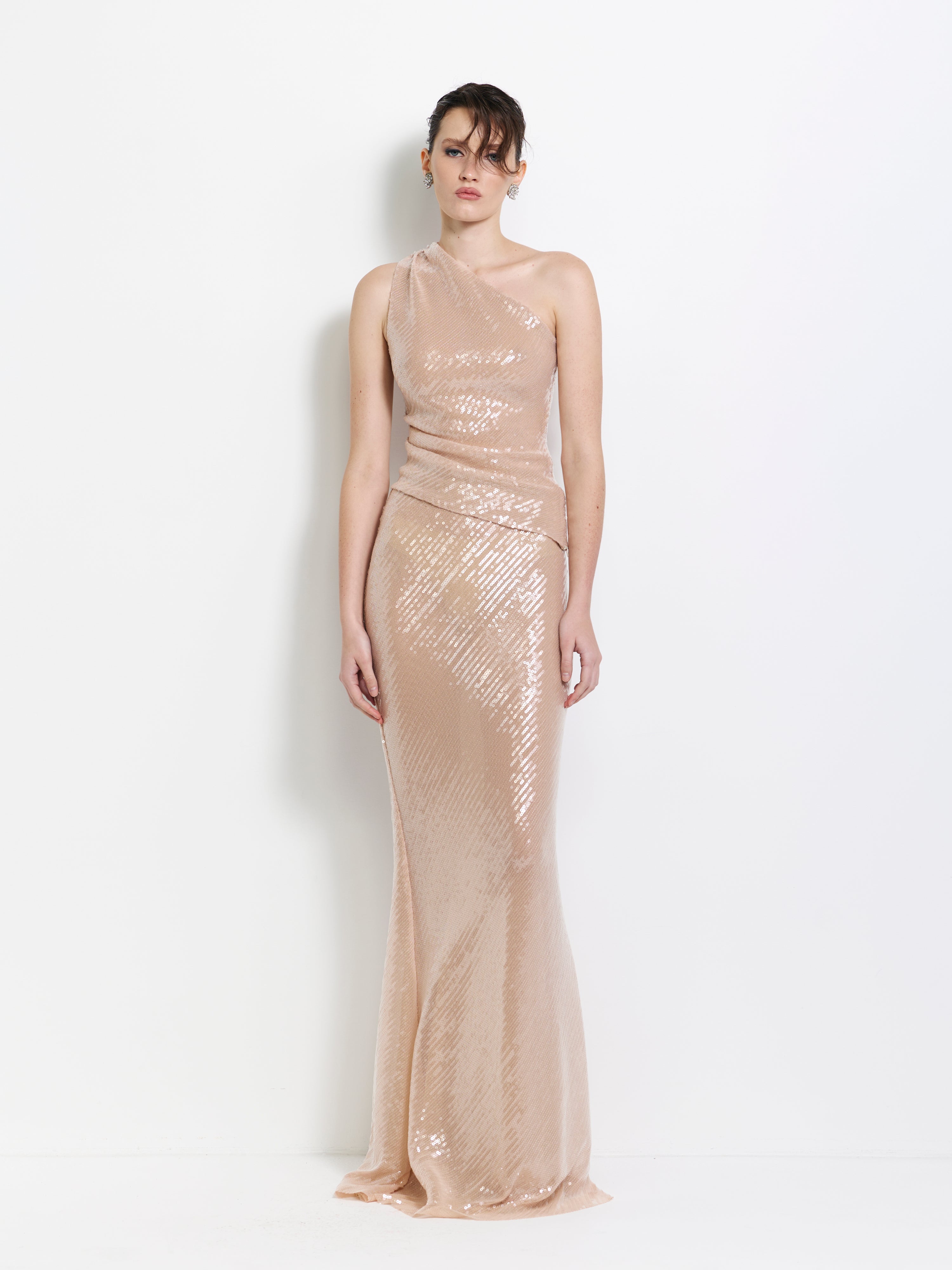 Harley Skirt - Blush Sequin - EFFIE KATS