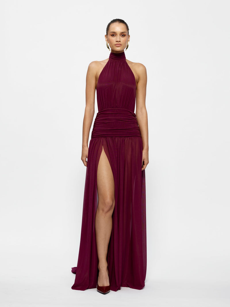 Verity Gown - Burgundy - EFFIE KATS