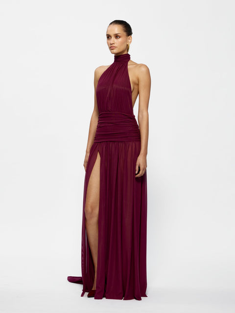 Verity Gown - Burgundy - EFFIE KATS