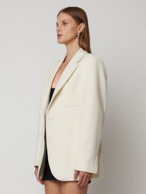 WILLA BLAZER - IVORY - EFFIE KATS