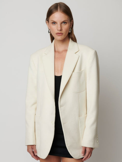 WILLA BLAZER - IVORY - EFFIE KATS
